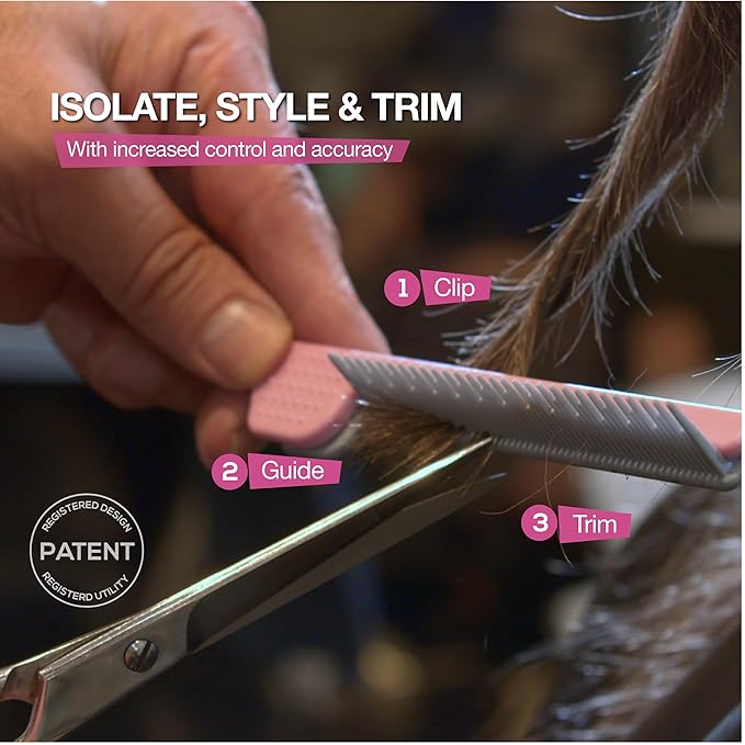 ColorBow Teasing Clip Comb (5 Pack) Teasing Comb, Coloring Styling Tools - Hairstylist Must Haves for Highlights balayage board Companion Ombré Trimming & Cutting - Flat Iron Attachment Clip on