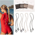 Sport Hair Ties for Women - 4 Pack Elastic Pony Tails for Gym, Braided & Swimming Sports - 40 Inch Length