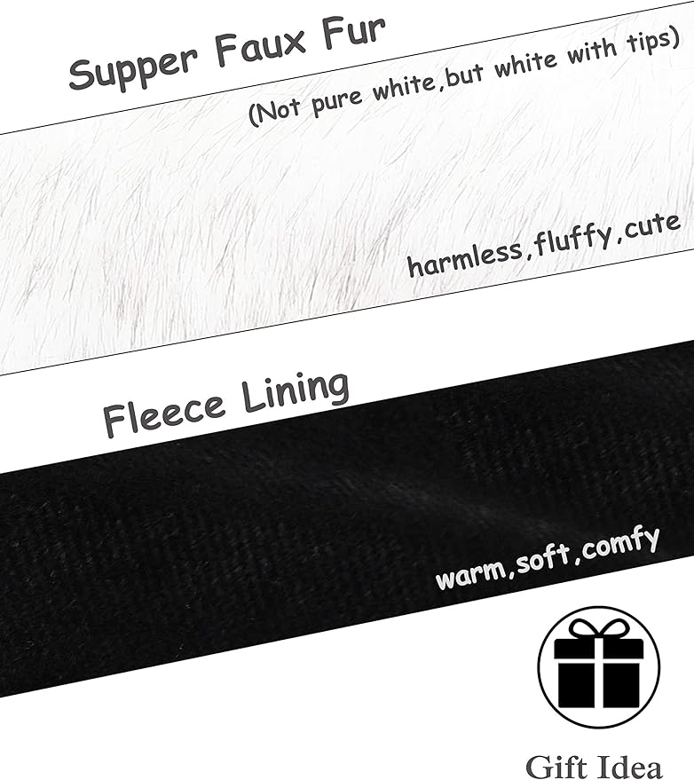 sy soul young Faux Fur Headband with Elastic for Women's Winter Earwarmer Earmuff