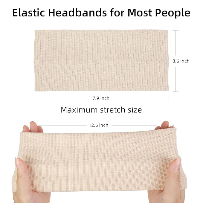 Headbands for Women Non Slip Thick Headbands Fashion Wide Headband Elastic Hairbands for Women's Hair Soft Head Band Hair Accessories 6PCS