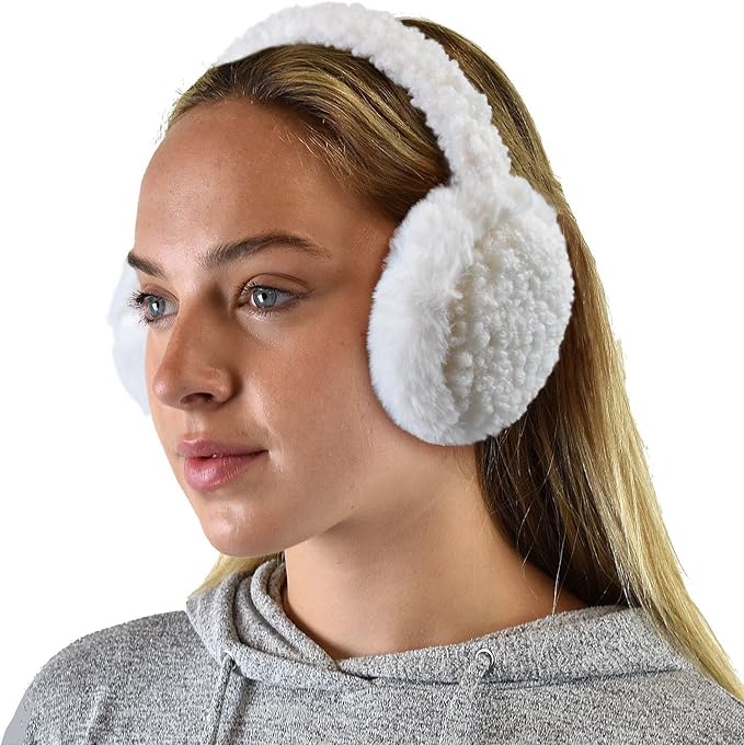 C.C Soft Winter Warm Adjustable Headband Ear Warmer Earmuffs