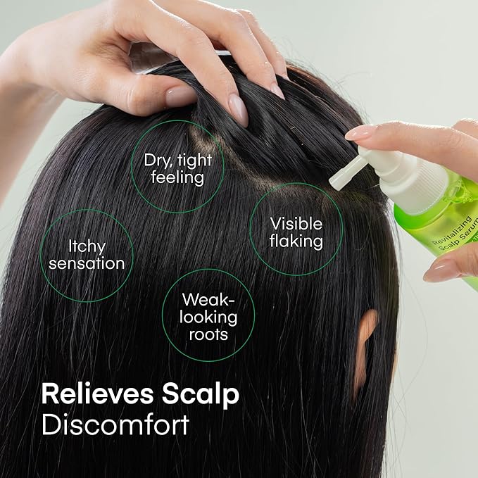 Scalp Serum for Hair Growth Spray – Korean Vegan Treatment for Hair Loss, Thinning & Itchy Scalp, Non-Greasy, Lightweight Formula to Exfoliate Dandruff & Strengthen Roots – For Men & Women (100 mL)