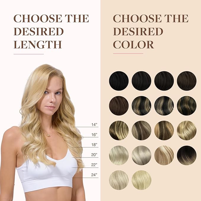 GOO GOO Clip in Hair Extensions Real Human Hair, Remy Human Hair Extensions Clip ins for Women, Natural Human Hair, 18inch 170g 9Pcs, #16/22 Light Blonde Highlighted Golden Blonde