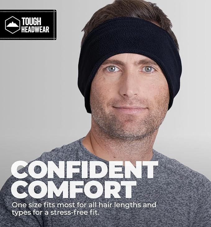 Tough Headwear Winter Headbands for Women - Ear Warmers - Ear Muffs for Winter - Fleece Headband for Men & Women for Cold Weather