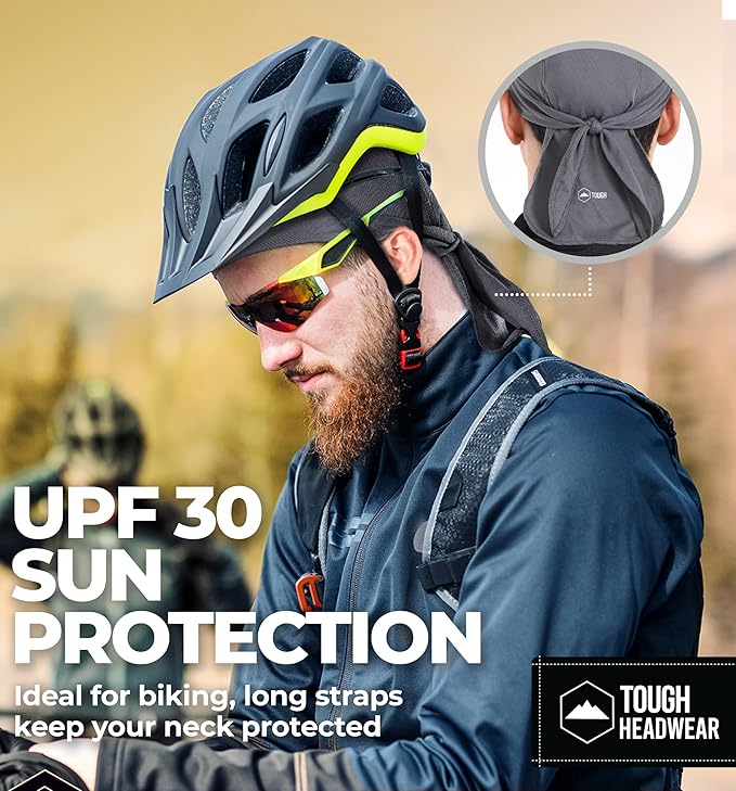 Cooling Helmet Liners - Do Rag Skull Caps for Men - Cooling Head Wraps, Hard Hat Liner - Motorcycle Pirate Bandana