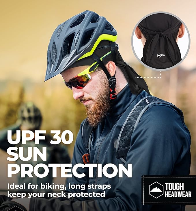 Cooling Helmet Liners - Do Rag Skull Caps for Men - Cooling Head Wraps, Hard Hat Liner - Motorcycle Pirate Bandana