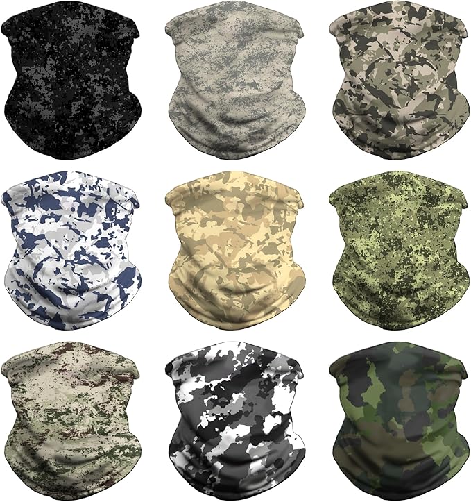 Neck Gaiter Face Cover - Sun Protection Mask Balaclava for Men and Women