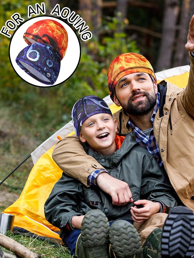 SATINIOR 6 Pcs Cooling Skull Cap Helmet Liner Sweat Wicking Cap Hard Hat Liner Bandana for Men Women Sports Cycling Running