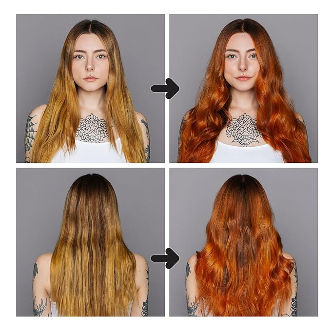 Good Dye Young Color Depositing Mask, DYEposit Color Depositing Conditioner, Toning Treatment, Tone & Enhance Color-Treated Hair - Semi Permanent Hair Dye, Vegan and Cruelty-Free (Copper) 4 fl oz