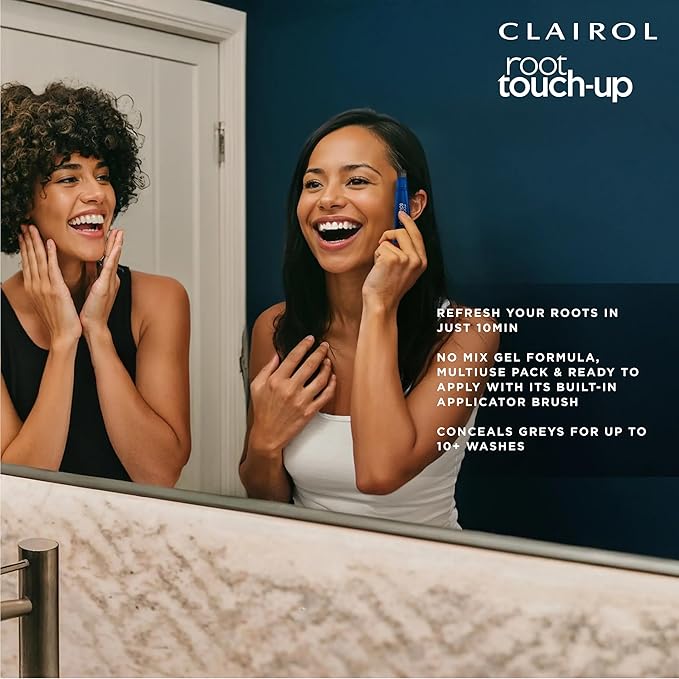 Clairol Root Touch-Up Semi-Permanent Hair Color Blending Gel, 5R Auburn Red, Pack of 2