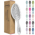 Ninabella Spiral Hairbrush - Detangle Hair Brush - For Brushing Wet or Blow Dry Hair - Detangler Vent Brush - Gray