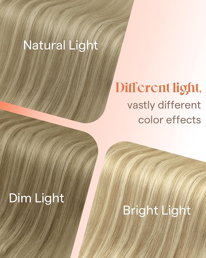 Sunny Hair Tape in Hair Extensions Real Human Hair Invisible Remy Hair Extensions Tape ins for Women Dark Honey Blonde Highlight Medium Blonde 16 inch 25G