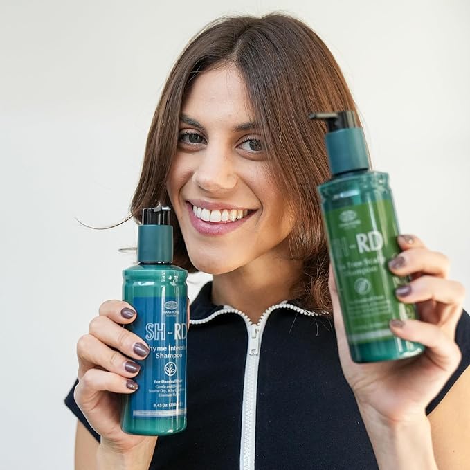 SH-RD Thyme Intensive Shampoo for Itchy Scalp and Dandruff Relief | 1% Zinc Pyrithione Added | Soothing, Rebalancing Scalp Condition - 16.9oz/500ml