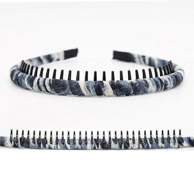 Fashion Comfy Headbands - Short Hair Bands (Teeth Comb,Hoop) - Not Easy To Break (4 Colors)