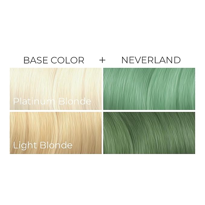 ARCTIC FOX Vegan and Cruelty-Free Semi-Permanent Hair Color Dye (8 Fl Oz, NEVERLAND)