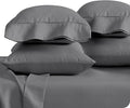 Bare Home Microfiber King Size Pillowcases - 4 Pack, Grey, 20x40