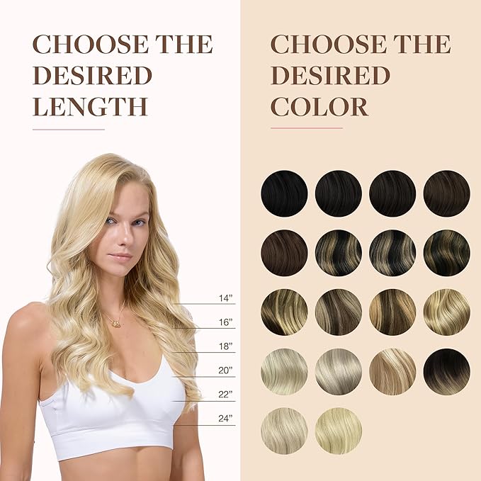 GOO GOO Clip in Hair Extensions Real Human Hair, Remy Human Hair Extensions Clip ins for Women, Natural Human Hair, 24inch 140g 7Pcs, #60A Platinum Blonde