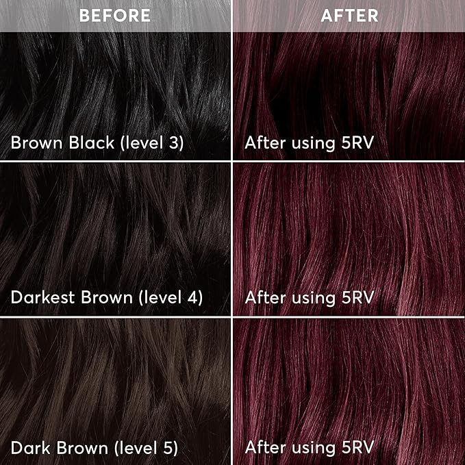 Madison Reed Radiant Hair Color Kit - 5RV Dark Garnet Red with Vibrant Red Violet Tones (Rimini Garnet) Vivid Color Permanent Hair Dye, PPD-Free & Ammonia-Free, 1 Pack