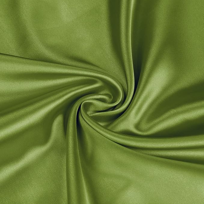 BEDELITE Satin Body Pillow Cover 2 Pack, Super Soft and Cooling Body Pillow Pillowcase for Hair and Skin, Breathable Silky Full Long Pillowcase Cover(20"x54", Cedar Green)