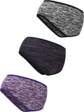 Blulu 3 Pcs Fleece Ear Warmers for Men Women Headband Cover Ear Muffs for Cold Weather Winter Running Cycling Ski