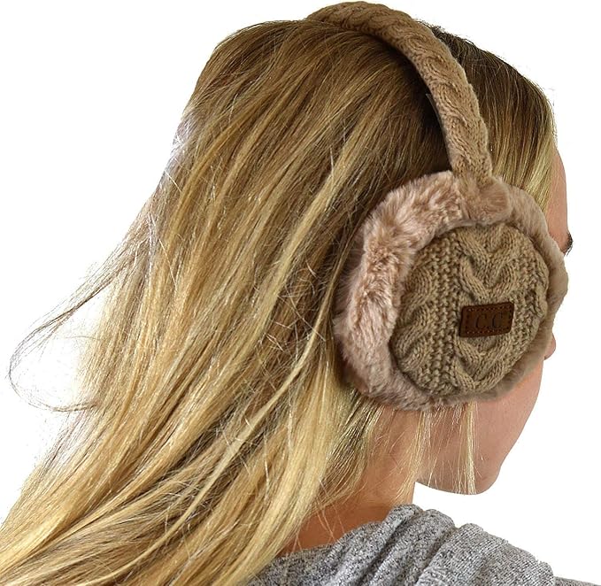C.C Soft Winter Warm Adjustable Headband Ear Warmer Earmuffs