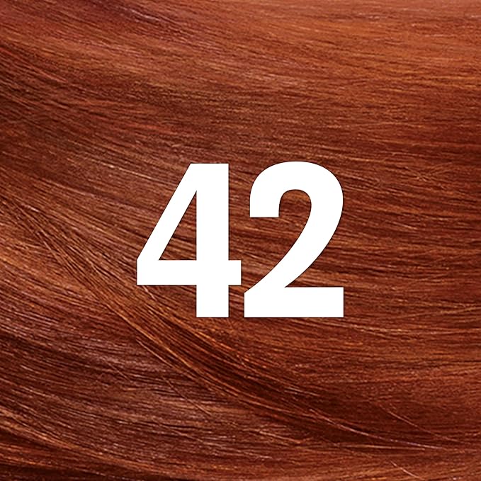 Revlon ColorSilk with Bond Repair Complex, Auburn Permanent Hair Color, 100% Gray Coverage, Ammonia Free Hair Dye, Vegan Keratin, 42 Medium Auburn (Pack of 3)