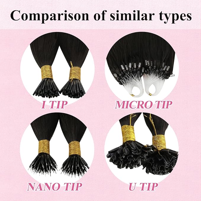 YoungSee Micro Bead Hair Extensions Real Human Hair Balayage Micro Loop Hair Extensions Ombre Dark Brown to Browns with Blonde Hair Extension Beaded Remy Hair Extension 50g 50s 18In Microring Hair