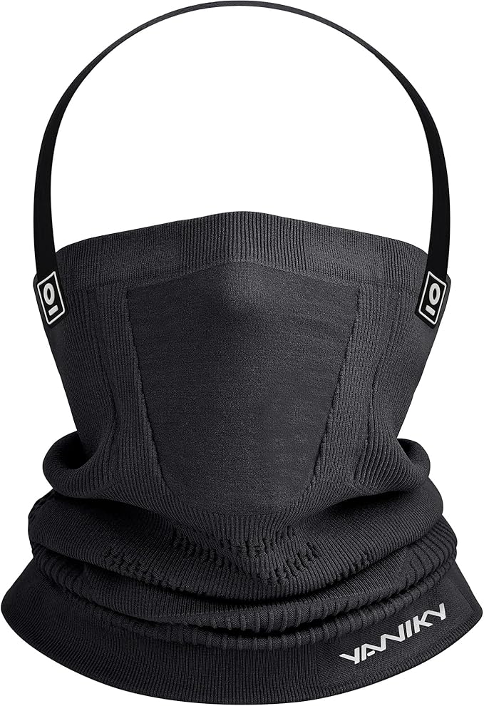 Winter Neck Warmer Gaiter Ski Face Mask, Breathable Fleece Balaclava Windproof Cold Weather Scarf