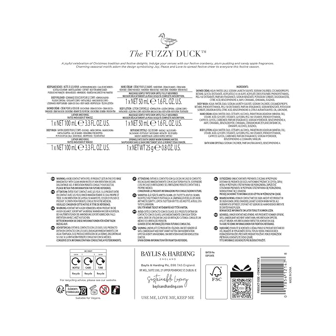 Baylis & Harding Gift Set for Women - The Fuzzy Duck Winter Wonderland Luxury Pamper Present