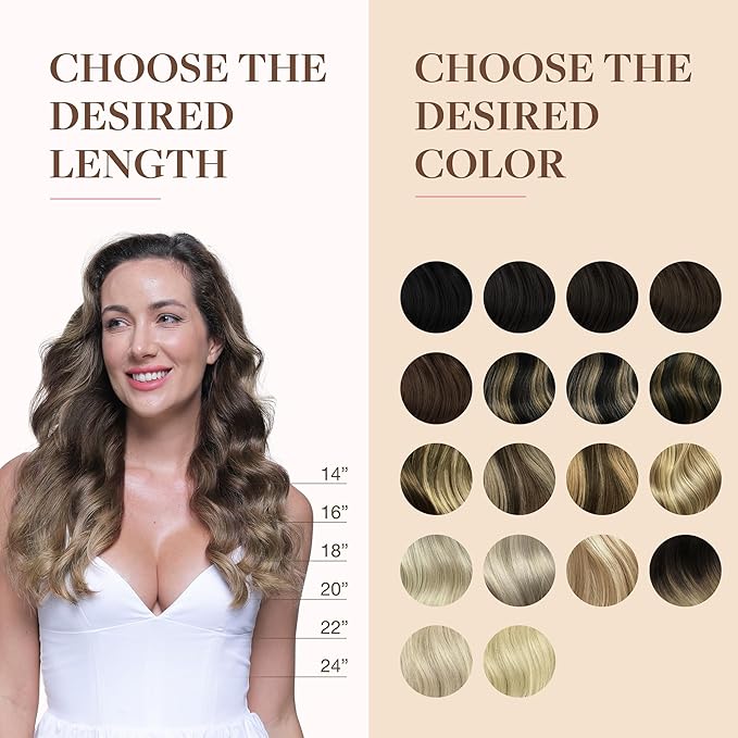 GOO GOO Clip in Hair Extensions Real Human Hair, Remy Human Hair Extensions Clip ins for Women, Natural Human Hair, 22inch 150g 7Pcs, 4/26/4 Balayage Chocolate Brown to Honey Blonde