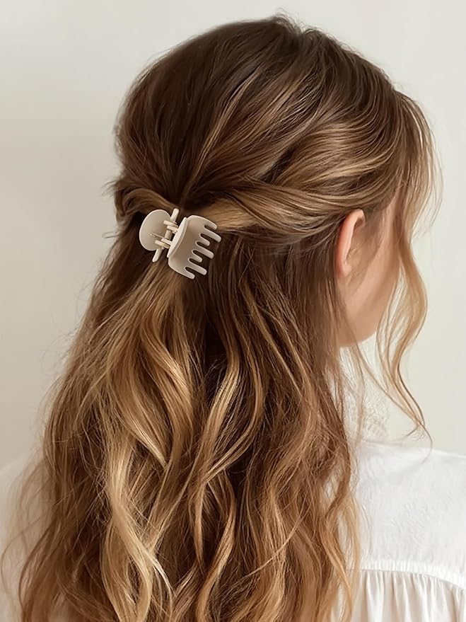 3 Styles 12PCS Hair Clips for Women Small Medium Big Claw Clips for Thin Thick Hair 4.6'' Flat Hair Claws 2'' Rectangle |Small Double Row Hair Claw Clips Combination Hair Accessories for Women