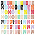 144Pcs 2 Inch Hair Snap Clips for Girls, Kids, and Toddlers – Colorful Snap Hair Clips for Girls(6 Styles and 12 Assorted Colors)