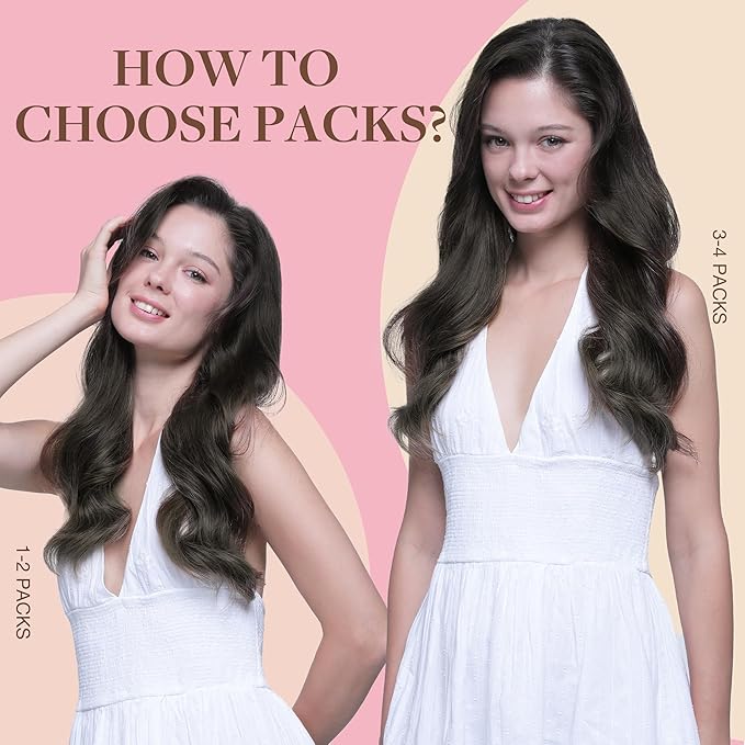 GOO GOO Tape in Hair Extensions Human Hair, 1C Mocha Brown, 24inch 50g 20pcs, Skin Weft Seamless Invisible, Silky Straight with Thick Ends, Remy Human Hair