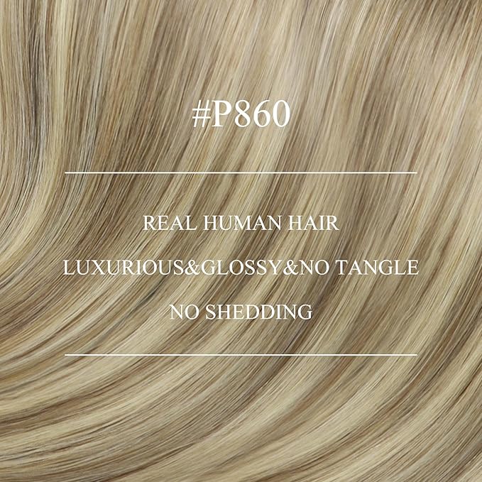 YoungSee Nano Ring Hair Extensions Highlight Light Brown Nano Bead Hair Extensions Real Human Hair Light Brown Highlight Platinum Blonde Nano-tip Hair Extension Smooth Texture 22inch 50s 50g