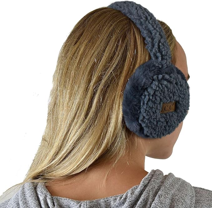 C.C Soft Winter Warm Adjustable Headband Ear Warmer Earmuffs