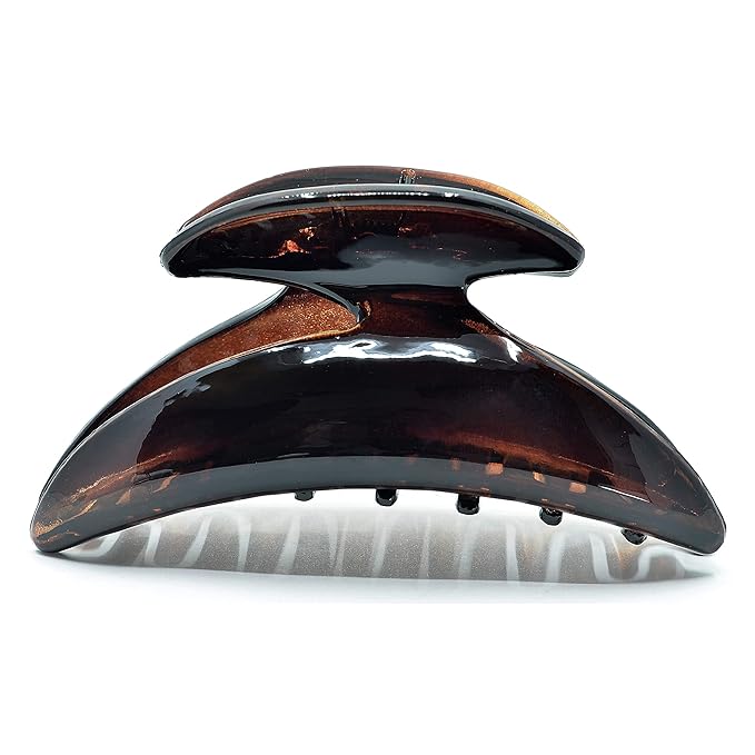 Camila Paris CP2615 French Hair Clip for Women with Thick or Long Curly Wavy Hair, Claw Clips Jaw, Durable Styling Big Claw for Thick Hairs, Strong Hold No Slip Grip, Made in France