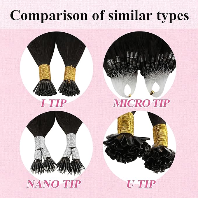 YoungSee Micro Link Hair Extensions Human Hair Dark Brown 14In Microbead Hair Extensions Darkest Brown Micro Loop Hair Extension Real Human Hair Microring Hair Extension 50s 50g Short Hair