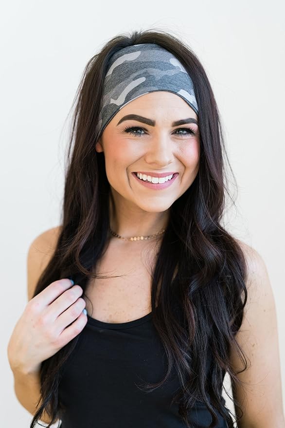 Maven Thread 4" Wide Workout Headbands for Women (2 Pack) – Non-Slip Sweatbands for Gym, Running & Yoga