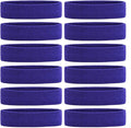 ONUPGO Sweatband Headbands for Men & Women -12PCS Sports Headbands Moisture Wicking Athletic Cotton Terry Cloth Headband for Tennis,Basketball,Football,Gym,Working Out