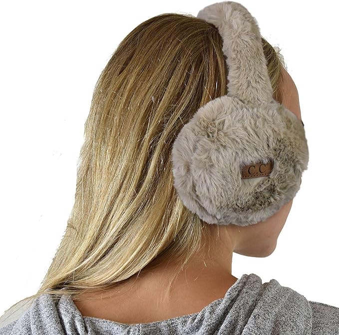 C.C Soft Winter Warm Adjustable Headband Ear Warmer Earmuffs