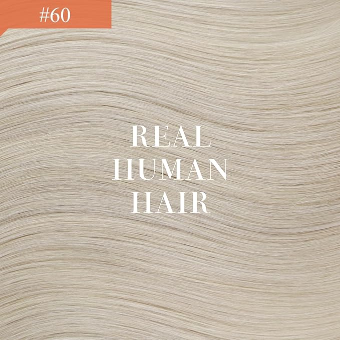Ve Sunny Hair Extensions Ponytail Real Human Hair Wrap Around Clip in Ponytail Hair Extensions Straight Extensions Human Hair for Women White Platinum Blonde 14inch 80G
