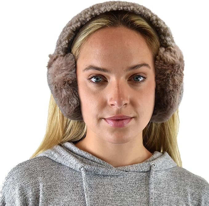 C.C Soft Winter Warm Adjustable Headband Ear Warmer Earmuffs