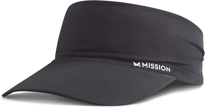 MISSION Cooling Stretchy Visor - Unisex Visor Hat for Men and Women, No Slip Band, UPF 50 Sun Protection Visor