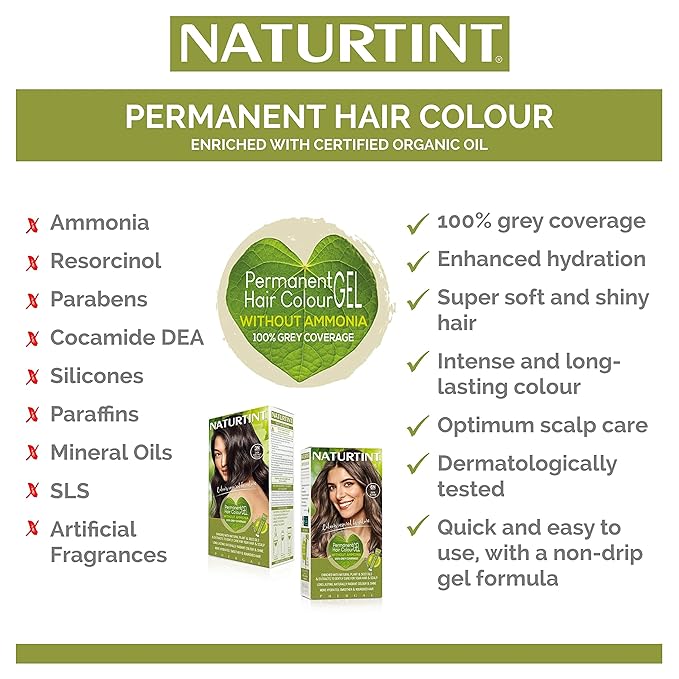 Naturtint 10N Light Dawn Blonde Permanent Hair Color (Pack of 1), Ammonia Free, Vegan, Cruelty Free, up to 100% Gray Coverage, Long Lasting Results (Packaging may vary)
