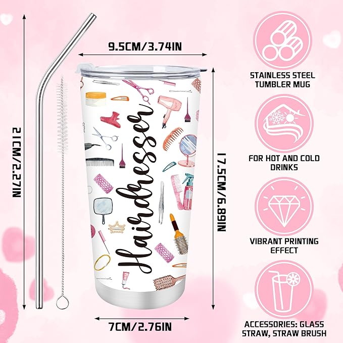 Keluna Hairstylist Gifts for Women - Hairdressers Cosmetology Graduation Makeup Bag Appreciation Gift for Hairstylist Women Men Thank You Gifts for Hair Dresser