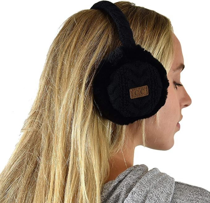 C.C Soft Winter Warm Adjustable Headband Ear Warmer Earmuffs