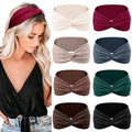 Tobeffect Headbands for Women Non Slip for Short Hair. Yoga Workout Running Sport Elastic Hair Bands for Women's Hair Twist Turban Hair Wrap for Girls