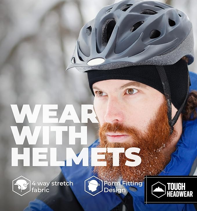 Tough Headwear Winter Headbands for Women - Ear Warmers - Ear Muffs for Winter - Fleece Headband for Men & Women for Cold Weather