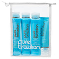 Pure Brazilian 4-Piece Essential Travel Size Kit: Anti-Frizz Shampoo, Conditioner, Serum & Masque