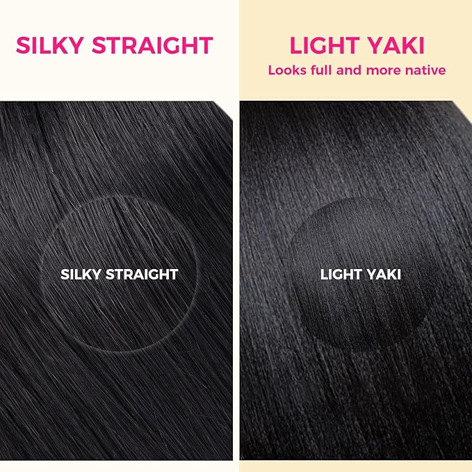 Lashey Hair Seamless Clip in Hair Extensions Human Hair 18 Inch 110g 7pcs Light Yaki Straight Human Hair Clip in Extensions Natural Black Mixed Chestnut Brown Hair Extensions for Women